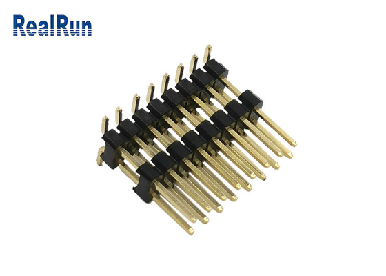 Laag Huidig Pin Header Connector 2.54mm 16 Pos Dubbel Rij Verticaal Type Gouden SMD 3A