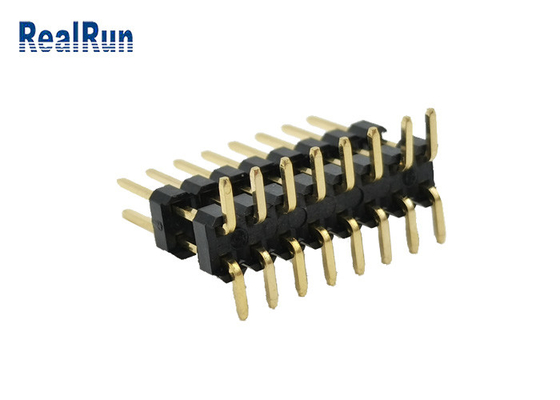 Laag Huidig Pin Header Connector 2.54mm 16 Pos Dubbel Rij Verticaal Type Gouden SMD 3A