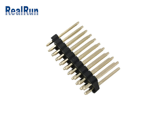 ODM OEM 2,54 Mm-Kopbalschakelaar PA6T 2 Rij Recht Pin Male