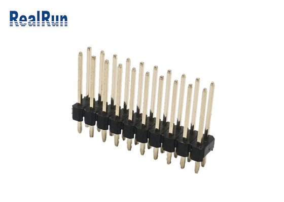 ODM OEM 2,54 Mm-Kopbalschakelaar PA6T 2 Rij Recht Pin Male