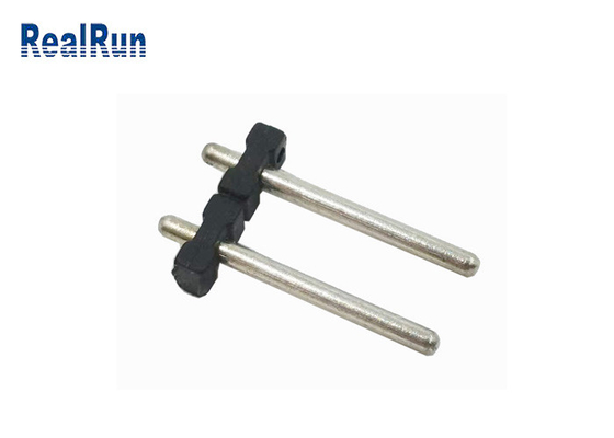 PBT 5.0mm de Kopballen 10A van Pin Header Round Pin Connector H2.0 1X2P kiest Rij uit