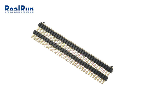 PA6T gouden Flits 1.0mm Pin Header Connector SMT Mannelijke 2X33p met Post Dubbel Laagplastiek