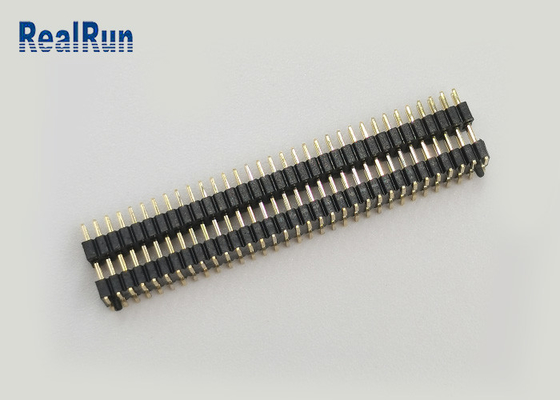 PA6T gouden Flits 1.0mm Pin Header Connector SMT Mannelijke 2X33p met Post Dubbel Laagplastiek