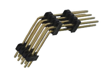 Zwarte 8 Schakelaar 1.27mm van de Speldkopbal Type drieplastiek van de Twee Rij Rechte hoek
