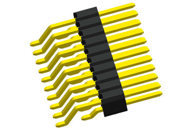 Dubbele van de Kopbal Horizontale SMT van de Rijspeld het Type 2x20 Zwarte 1.27mm van de Speldkopbal