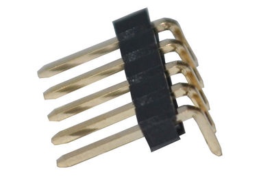 5 Schakelaar 2.54mm van de speldkopbal de Enige Kopbal van PCB van de Rij Zwarte Rechte hoek