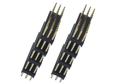 Vier Plastic de Hoogte36p Drie Rij van Pin Header Connector 500V AC 2.54mm
