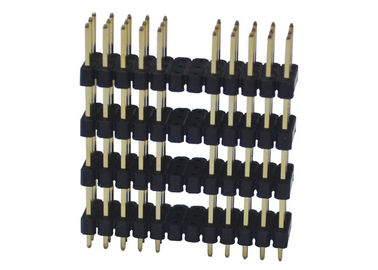 Vier Plastic de Hoogte36p Drie Rij van Pin Header Connector 500V AC 2.54mm