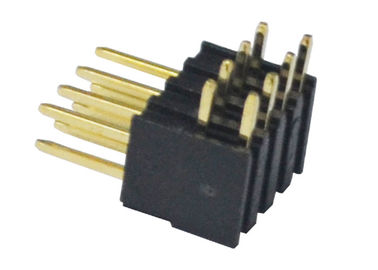 2.54mm 500VAC Pin Header Connector Right Angle Isolatie PA6T 3A