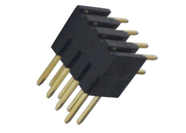 2.54mm 500VAC Pin Header Connector Right Angle Isolatie PA6T 3A