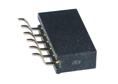 Kies/Dubbele Rij Vrouwelijke Kopbal 1.27mm 6 Type van SMT van de Speldschakelaar het Horizontale uit