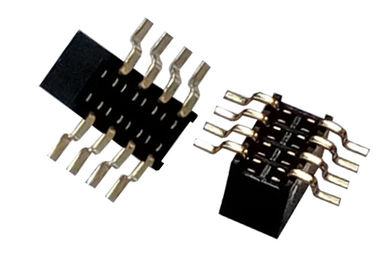 8 Schakelaar 1.27mm X 3.4mm van de speld Vrouwelijke Kopbal Enige het Type van Rijsmt Zwarte
