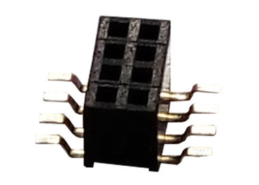8 Schakelaar 1.27mm X 3.4mm van de speld Vrouwelijke Kopbal Enige het Type van Rijsmt Zwarte