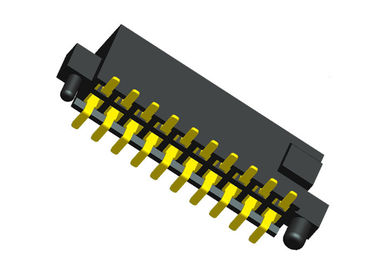 van de de Kopbalschakelaar van 1,27 mm Vrouwelijke Dubbele Rij 20 Speldzwarte met Zijkolom