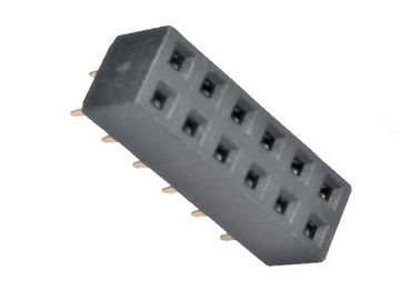 Dubbele Schakelaar 2.54mm van de Rij Vrouwelijke Kopbal 180 Graadpa9t Gouden Flits