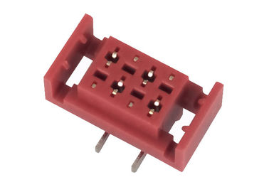 De Schakelaar Rode Vrouwelijke Kopbal 4 die Speld 500AC van 1,27 Mm Idc Voltage weerstaan