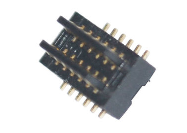 De zwarte Oppervlakte van H2.0 Mm zet 2*6 Pin Board To Board Connector 0.8Mm Type van Hoogte op het Mannelijke SMT