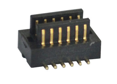 De zwarte Oppervlakte van H2.0 Mm zet 2*6 Pin Board To Board Connector 0.8Mm Type van Hoogte op het Mannelijke SMT