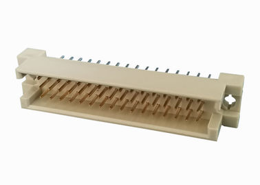 Drie Rij Mannelijk DIN 41612 het Type 3x16 van Schakelaar Rechte hoek Vuurvaste Speldkopbal