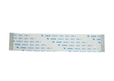 Aangepaste 18 Speldfpc Vlakke Kabel 1.0mm een Materiaal van het Typetin Geplateerd Contact