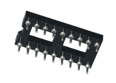 Rond Gat 2.54mm IC-de Kopbalschakelaar van de Contactdoos18p Rechte Speld 180 Graad