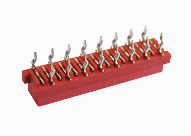 Van de de Isolatieverplaatsing van PBT Rode Schakelaar 16 Speld Vrouwelijke Kopbal 2.54mm Hoogte