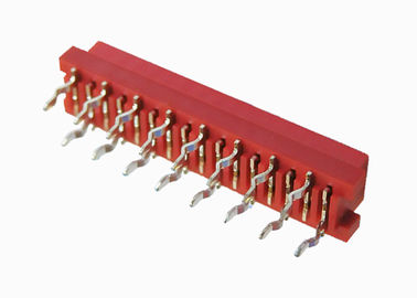 Van de de Isolatieverplaatsing van PBT Rode Schakelaar 16 Speld Vrouwelijke Kopbal 2.54mm Hoogte
