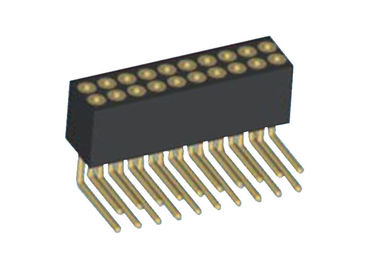 1.27mm Dubbele van de Rechte hoekpcb van de Rij Vrouwelijke Kopbal de Raadsschakelaar 20 Speld