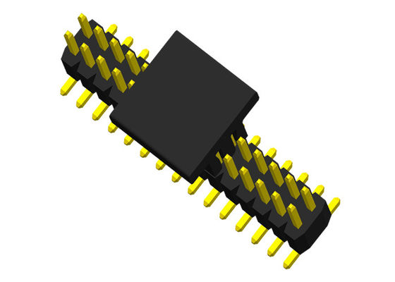 SMT 0.75A 1.0mm Hoogtepa6t UL94V-0 Dubbele Rij Pin Header