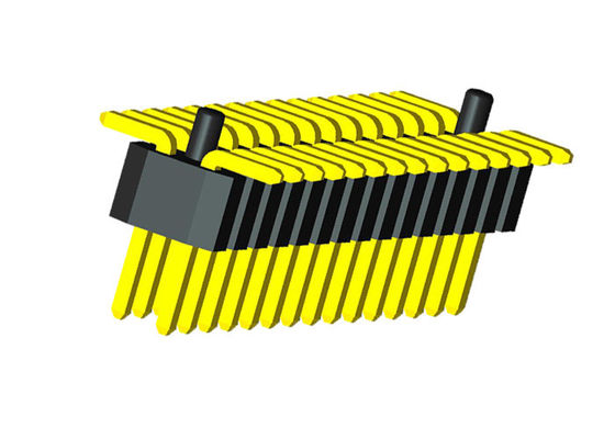 1.0mm Hoogte Dubbele Rij SMT Pin Header 0.75A met Plaatspost