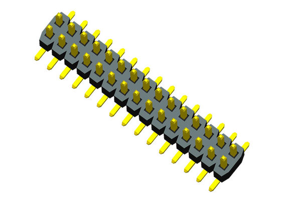 1.0mm Hoogte Dubbele Rij SMT Pin Header 0.75A met Plaatspost