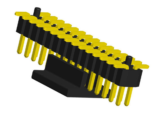 40 Speld 1.0mm Mannelijke Kopbal van de Hoogtepa6t 0.75A de Dubbele Rij