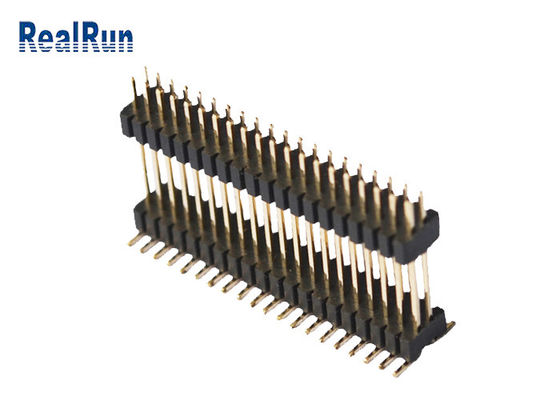 Dubbele Laag40p PA6T Isolatie Pin Header Connector 1.0*1.5mm