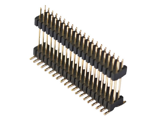 Dubbele Laag40p PA6T Isolatie Pin Header Connector 1.0*1.5mm