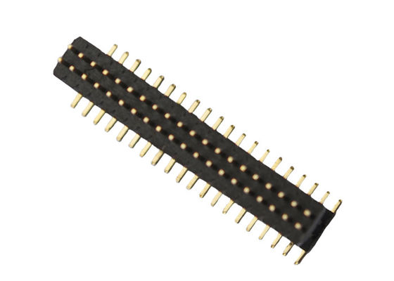 Dubbele Laag40p PA6T Isolatie Pin Header Connector 1.0*1.5mm