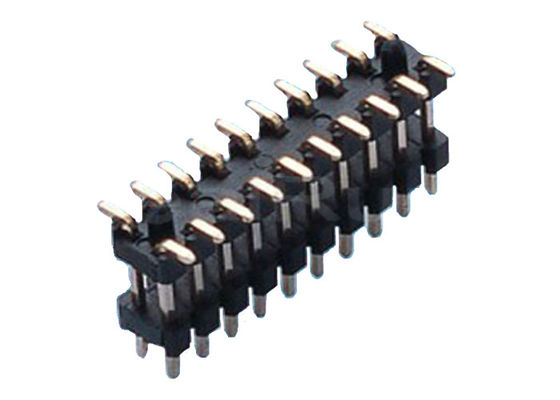 Dubbele Laag40p PA6T Isolatie Pin Header Connector 1.0*1.5mm