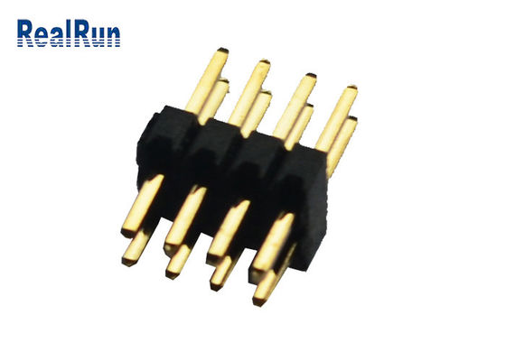 Dubbele Rijul 94V-0 Plastic PA9T PCB Pin Connector 1.27mm