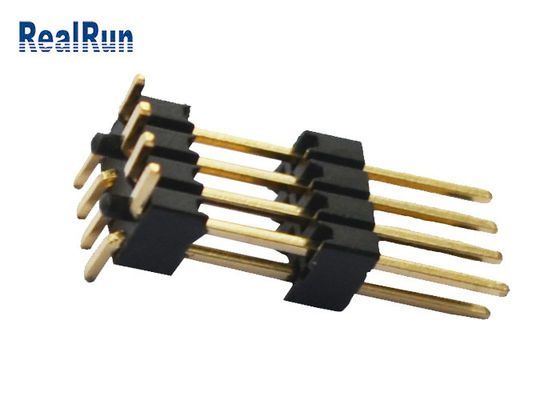 UL 94V-0 Pin Header Connector 1.27mm Hoogte met Plaatspin