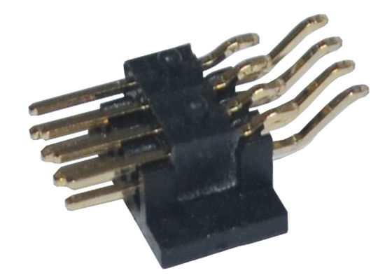 1.27mm Rechte hoek SMT PA6T Goud Geplateerd Pin Header 500VAC
