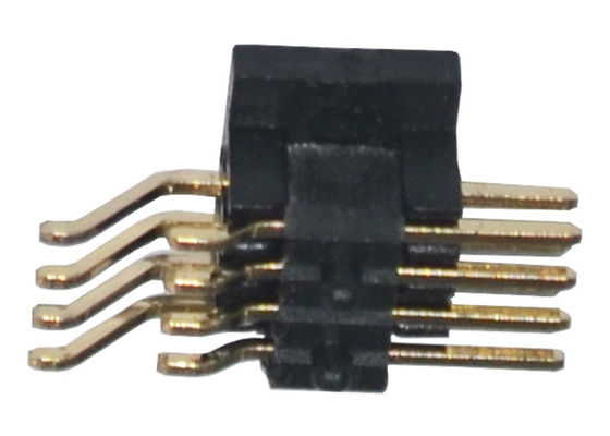 1.27mm Rechte hoek SMT PA6T Goud Geplateerd Pin Header 500VAC