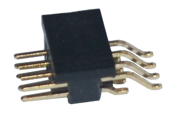 1.27mm Rechte hoek SMT PA6T Goud Geplateerd Pin Header 500VAC