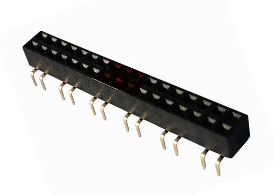 2.54mm Vrouwelijke 2×12P Dubbele Rij Vrouwelijke Kopbal 3A