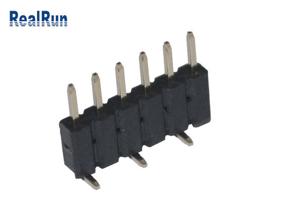 SMT 2.0mm Hoogtepa6t Enige Rij Pin Header 6pin Tin Plating