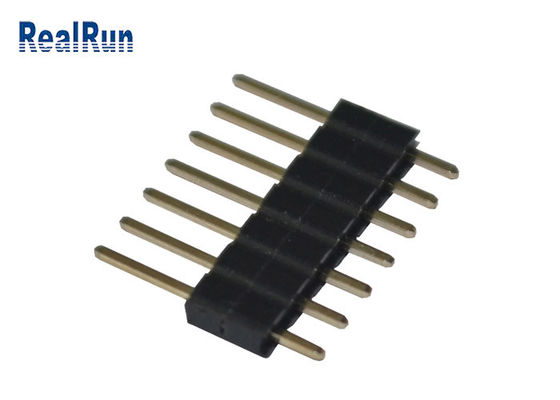 Goud Geplateerde 7pin-Onderdompelings Enige Rij Pin Header 2.0mm Hoogte