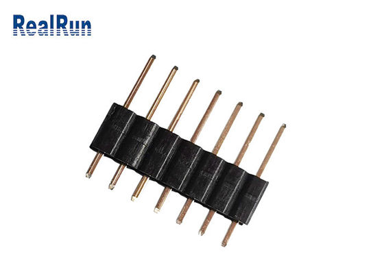 Goud Geplateerde 7pin-Onderdompelings Enige Rij Pin Header 2.0mm Hoogte