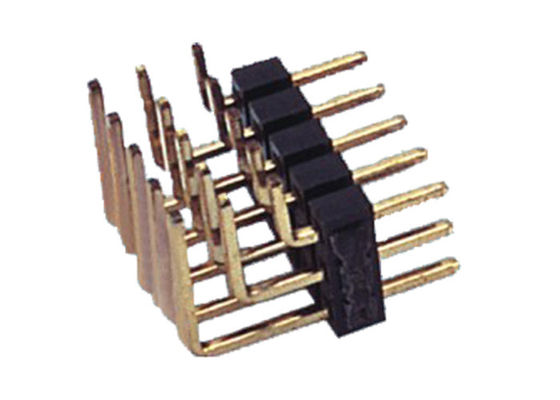 Van de Rechte hoekpcb van PBT 15pin Schakelaar Drie Rij Mannelijk Pin Header