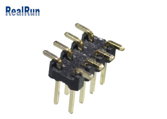 Zwarte 2.0mm Hoogte PA6T 12 Pin Pcb Connector Dual Row