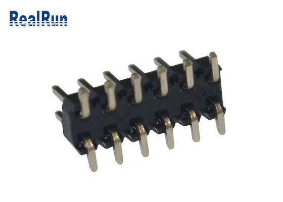 Zwarte 2.0mm Hoogte PA6T 12 Pin Pcb Connector Dual Row