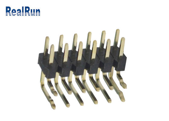 2*6 Enige Plastic Pin Header SGS van Pin Dual Row PBT