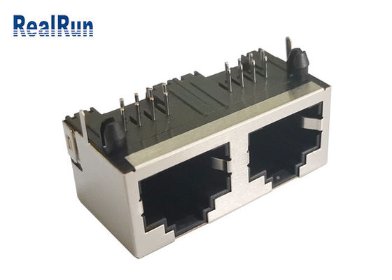 Juiste 8P8C PCB van RJ45 zetten Modulair Jack Metal Shielded Modular Jack op